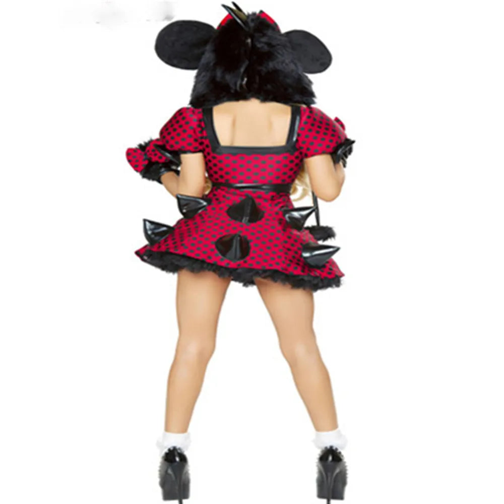 Deluxe Plush Monster Animal Costume for Adult Leopard Fox Cat Girl Cosplay Costume Halloween Costumes Women Fancy Party Dress Up