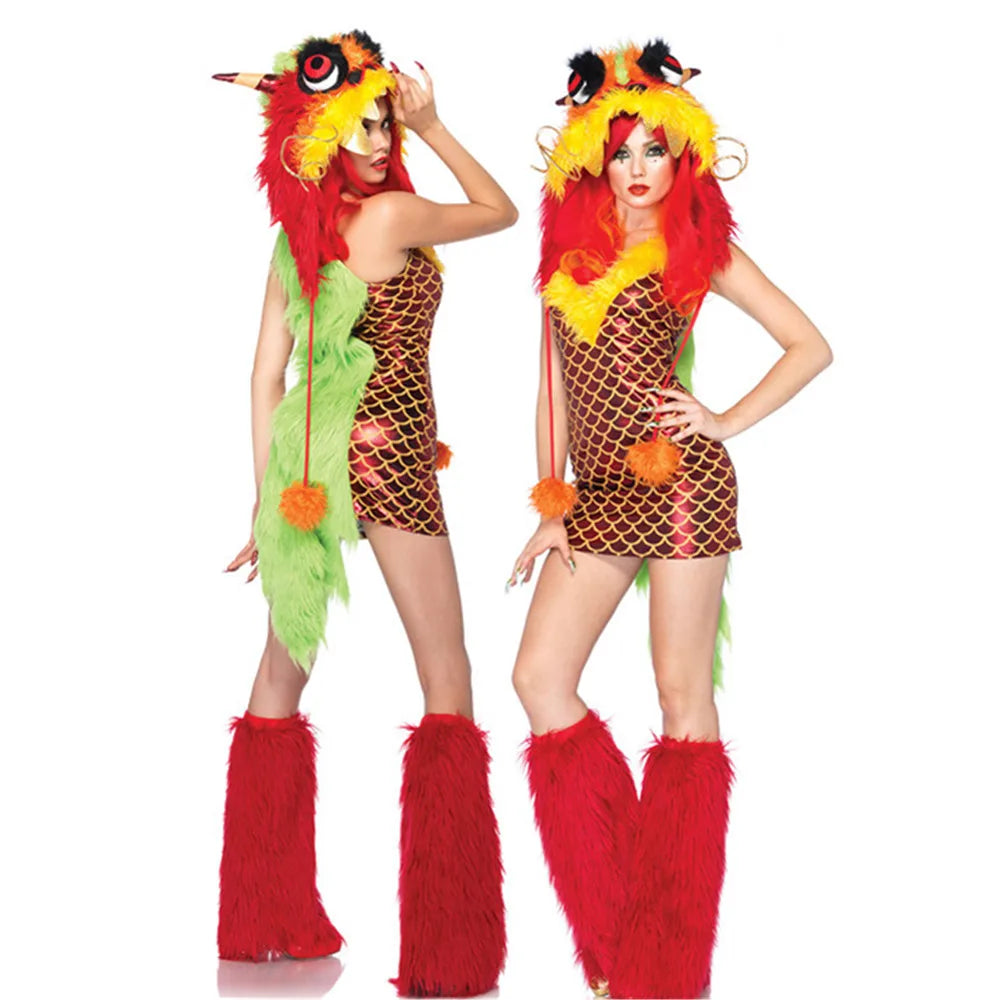 Furry Dragon Halloween Costume